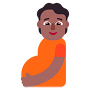 🫄🏾 Emoji Persona Embarazada: Tono De Piel Oscuro Medio en Microsoft Windows 11 22H2.
