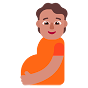 🫄🏽 Emoji Persona Embarazada: Tono De Piel Medio en Microsoft Windows 11 22H2.