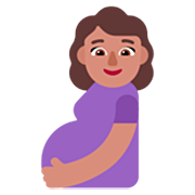🤰🏽 Emoji schwangere Frau: mittlere Hautfarbe Microsoft Windows 11 22H2.