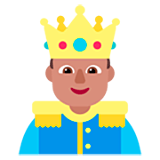 🤴🏽 Emoji Príncipe: Tono De Piel Medio en Microsoft Windows 11 22H2.