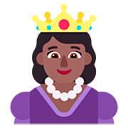 Emoji 👸🏾 Principessa: Carnagione Abbastanza Scura su Microsoft Windows 11 22H2.
