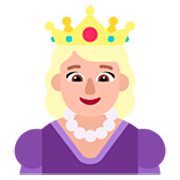 Émoji 👸🏼 Princesse : Peau Moyennement Claire sur Microsoft Windows 11 22H2.