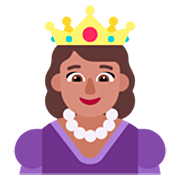 👸🏽 Emoji Princesa: Pele Morena na Microsoft Windows 11 22H2.