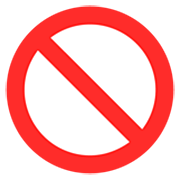 Émoji 🚫 Symbole D’interdiction sur Microsoft Windows 11 22H2.