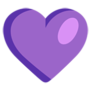 💜 Emoji Corazón Morado en Microsoft Windows 11 22H2.