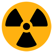 Emoji ☢️ Simbolo Della Radioattività su Microsoft Windows 11 22H2.
