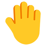 🤚 Emoji Dorso Da Mão Levantado na Microsoft Windows 11 22H2.
