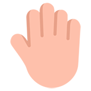 🤚🏼 Emoji Dorso Da Mão Levantado: Pele Morena Clara na Microsoft Windows 11 22H2.