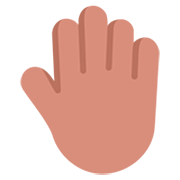 🤚🏽 Emoji Dorso Da Mão Levantado: Pele Morena na Microsoft Windows 11 22H2.