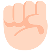 Emoji ✊🏻 Pugno: Carnagione Chiara su Microsoft Windows 11 22H2.