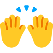 🙌 Emoji Manos Levantadas Celebrando en Microsoft Windows 11 22H2.