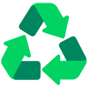 Émoji ♻️ Symbole Recyclage sur Microsoft Windows 11 22H2.