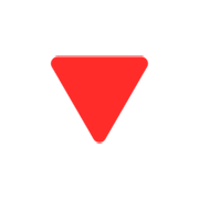 Emoji 🔻 Triangolo Rosso Con Punta Verso Il Basso su Microsoft Windows 11 22H2.