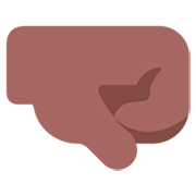 Emoji 🤜🏾 Pugno A Destra: Carnagione Abbastanza Scura su Microsoft Windows 11 22H2.