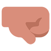 Emoji 🤜🏽 Pugno A Destra: Carnagione Olivastra su Microsoft Windows 11 22H2.