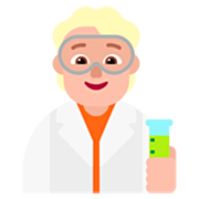 Emoji 🧑🏼‍🔬 Persona Che Lavora In Campo Scientifico: Carnagione Abbastanza Chiara su Microsoft Windows 11 22H2.