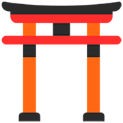 Émoji ⛩️ Sanctuaire Shinto sur Microsoft Windows 11 22H2.