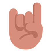 🤘🏽 Emoji Saudação Do Rock: Pele Morena na Microsoft Windows 11 22H2.
