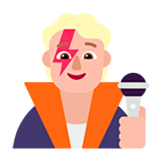 Emoji 🧑🏼‍🎤 Cantante: Carnagione Abbastanza Chiara su Microsoft Windows 11 22H2.