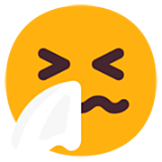 🤧 Emoji Cara Estornudando en Microsoft Windows 11 22H2.