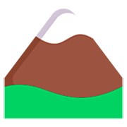 🏔️ Emoji Montaña Con Nieve en Microsoft Windows 11 22H2.