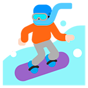 🏂🏻 Emoji Practicante De Snowboard: Tono De Piel Claro en Microsoft Windows 11 22H2.