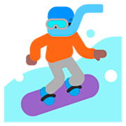 Émoji 🏂🏾 Snowboardeur : Peau Mate sur Microsoft Windows 11 22H2.