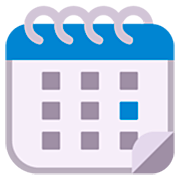 Emoji 🗓️ Calendario A Spirale su Microsoft Windows 11 22H2.