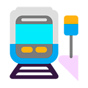 🚉 Emoji Estación De Tren en Microsoft Windows 11 22H2.