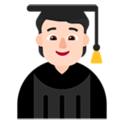 Emoji 🧑🏻‍🎓 Studente: Carnagione Chiara su Microsoft Windows 11 22H2.