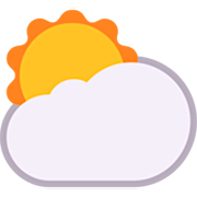 ⛅ Emoji Sol Detrás De Una Nube en Microsoft Windows 11 22H2.
