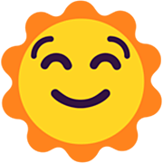 🌞 Emoji Sol Con Cara en Microsoft Windows 11 22H2.