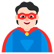 Emoji 🦸🏻 Supereroe: Carnagione Chiara su Microsoft Windows 11 22H2.