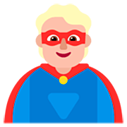 🦸🏼 Emoji Personaje De Superhéroe: Tono De Piel Claro Medio en Microsoft Windows 11 22H2.