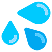 Emoji 💦 Gocce Di Sudore su Microsoft Windows 11 22H2.