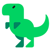 🦖 Emoji Tiranossauro Rex na Microsoft Windows 11 22H2.