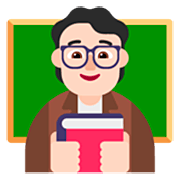 Emoji 🧑🏻‍🏫 Insegnante: Carnagione Chiara su Microsoft Windows 11 22H2.