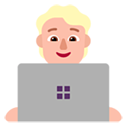 🧑🏼‍💻 Emoji Tecnólogo: Tono De Piel Claro Medio en Microsoft Windows 11 22H2.