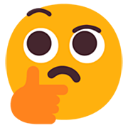 Emoji 🤔 Faccina Concentrata su Microsoft Windows 11 22H2.