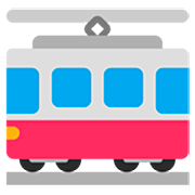 🚋 Emoji Vagón De Tranvía en Microsoft Windows 11 22H2.