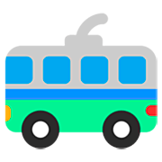 🚎 Emoji ônibus Movido A Eletricidade na Microsoft Windows 11 22H2.