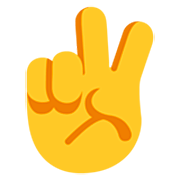 ✌️ Emoji Mão Em V De Vitória na Microsoft Windows 11 22H2.