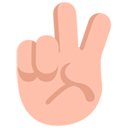 ✌🏼 Emoji Mão Em V De Vitória: Pele Morena Clara na Microsoft Windows 11 22H2.
