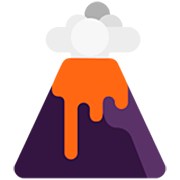 🌋 Emoji Volcán en Microsoft Windows 11 22H2.