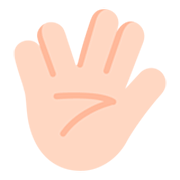 Emoji 🖖🏻 Saluto Vulcaniano: Carnagione Chiara su Microsoft Windows 11 22H2.