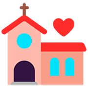 Emoji 💒 Chiesa Per Matrimonio su Microsoft Windows 11 22H2.