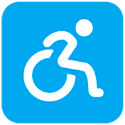 Émoji ♿ Symbole Accès Handicapés sur Microsoft Windows 11 22H2.