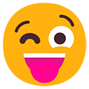 😜 Emoji Cara Sacando La Lengua Y Guiñando Un Ojo en Microsoft Windows 11 22H2.