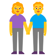 Emoji 👫 Uomo E Donna Che Si Tengono Per Mano su Microsoft Windows 11 22H2.