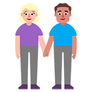 Emoji 👩🏼‍🤝‍👨🏽 Uomo E Donna Che Si Tengono Per Mano: Carnagione Abbastanza Chiara E Carnagione Olivastra su Microsoft Windows 11 22H2.